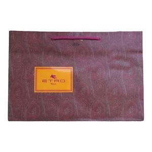 ETRO Medium Paper Shopping Gift Bag Iconic Paisley print